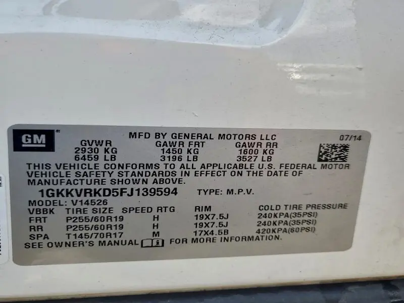 2015 GMC ACADIA SLT-1  