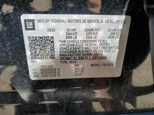 2020 CHEVROLET TRAX 1LT  