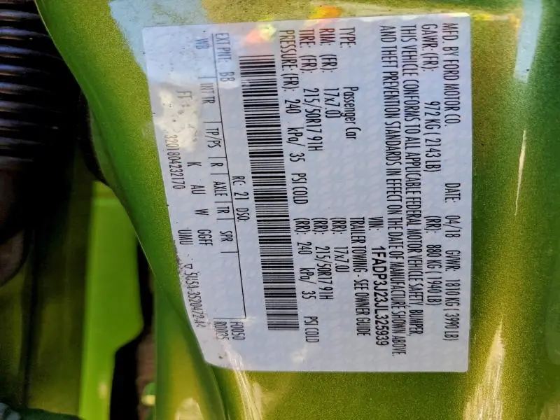 2018 FORD FOCUS TITANIUM  