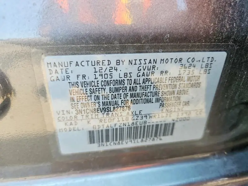 2025 NISSAN VERSA SV  