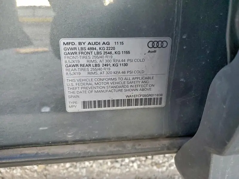 2016 AUDI Q3 PREMIUM PLUS  