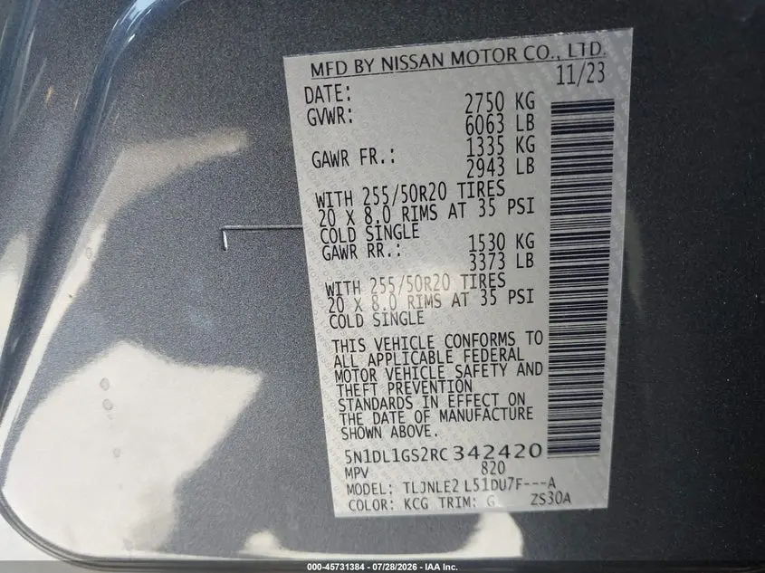 2024 INFINITI QX60 SENSORY AWD