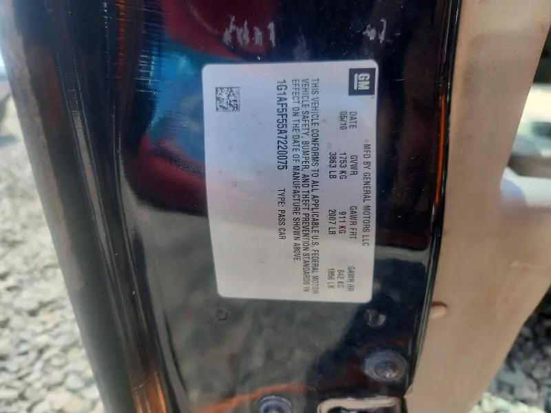 2010 CHEVROLET COBALT 2LT  