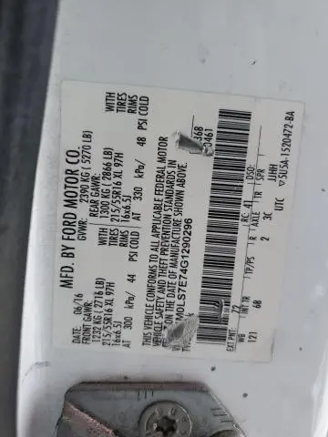 2016 FORD TRANSIT CONNECT XL