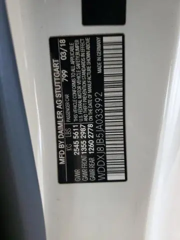 2018 MERCEDES-BENZ S 63 AMG  