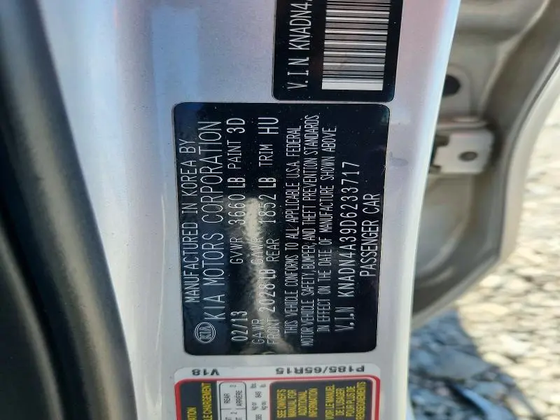 2013 KIA RIO EX  