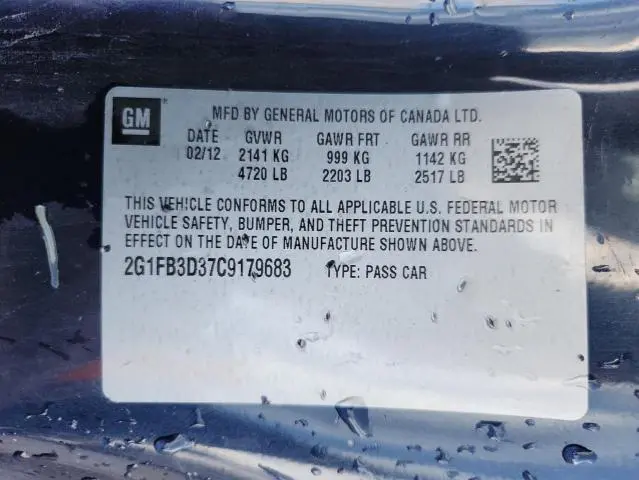 2012 CHEVROLET CAMARO LT  