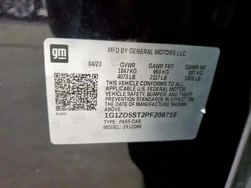 2023 CHEVROLET MALIBU LT
