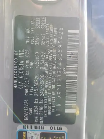 2025 KIA TELLURIDE EX  