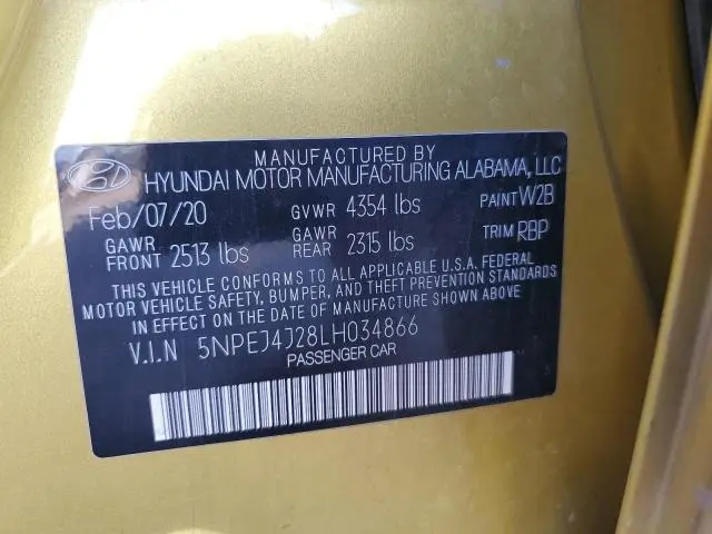 2020 HYUNDAI SONATA SEL PLUS  