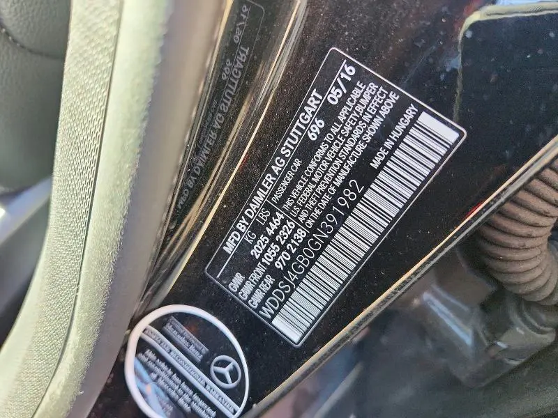 2016 MERCEDES-BENZ CLA 250 4MATIC  