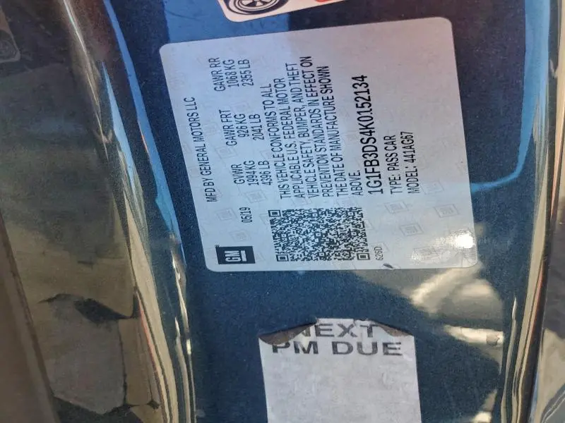 2019 CHEVROLET CAMARO LS  