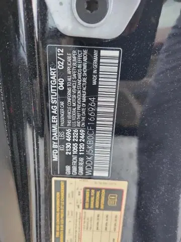 2012 MERCEDES-BENZ E 350  