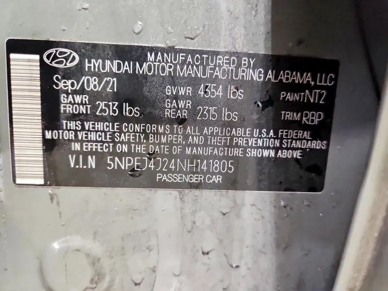 2022 HYUNDAI SONATA SEL PLUS  