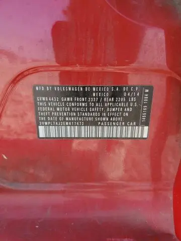 2014 VOLKSWAGEN JETTA TDI  