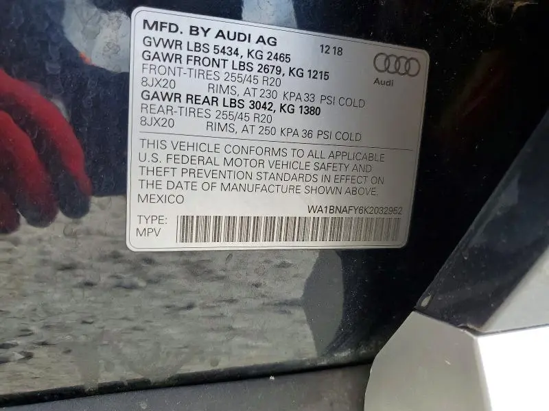 2019 AUDI Q5 PREMIUM PLUS  