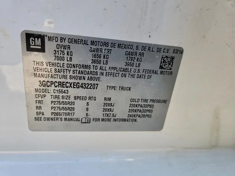 2014 CHEVROLET SILVERADO C1500 LT  