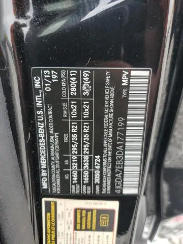 2013 MERCEDES-BENZ ML 63 AMG  