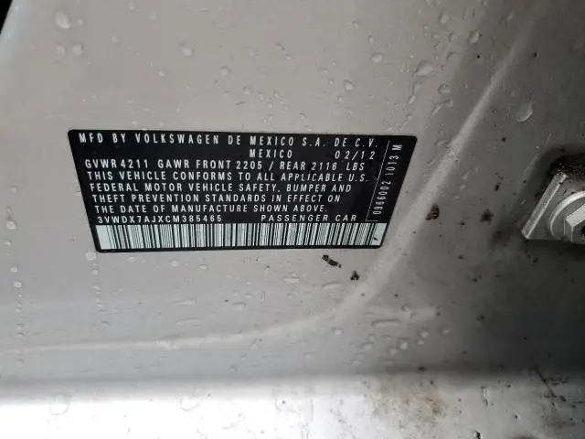 2012 VOLKSWAGEN JETTA SE  