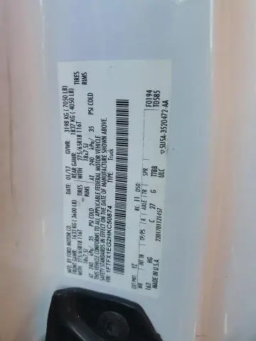 2017 FORD F150 SUPER CAB  