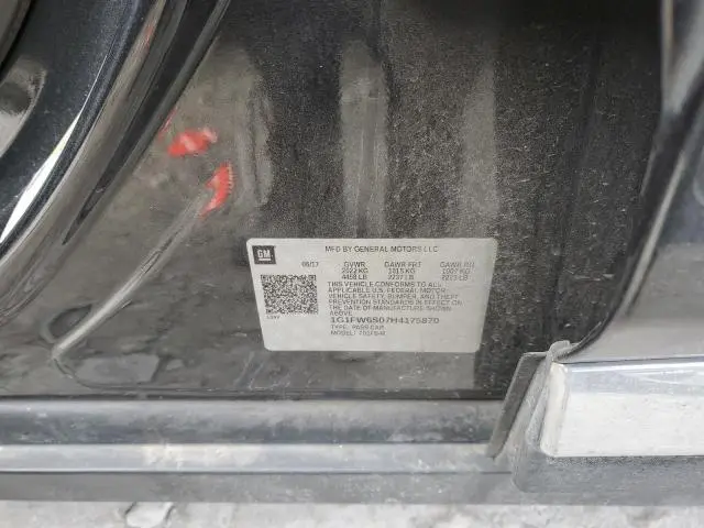 2017 CHEVROLET BOLT EV LT