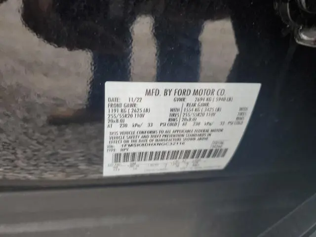 2022 FORD EXPLORER XLT  