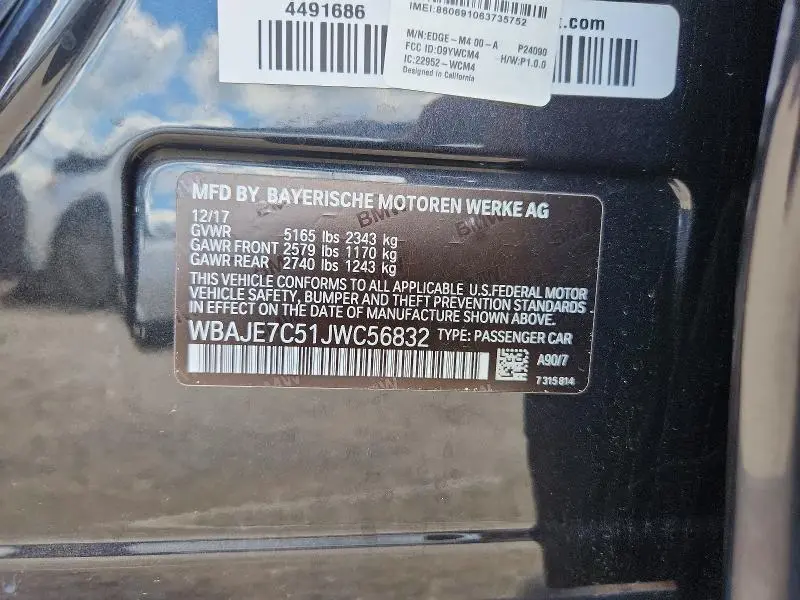 2018 BMW 540 XI  
