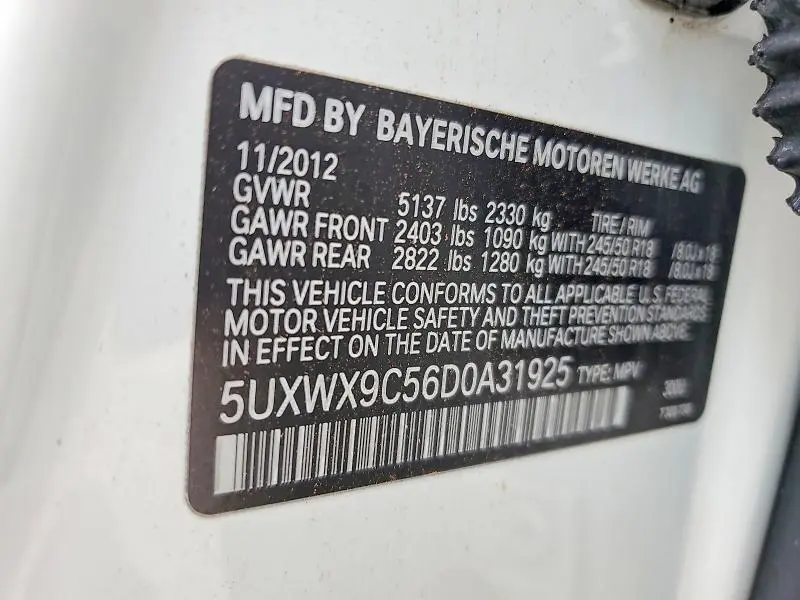 2013 BMW X3 XDRIVE28I  