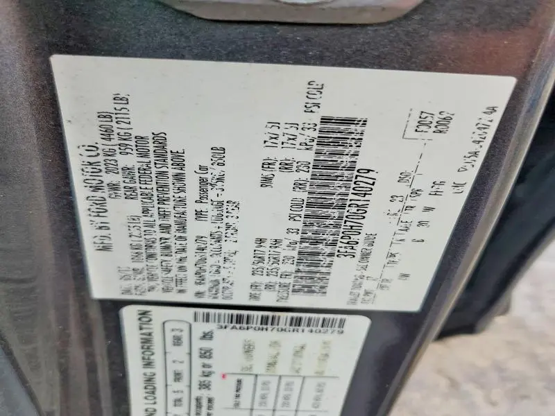 2016 FORD FUSION SE  