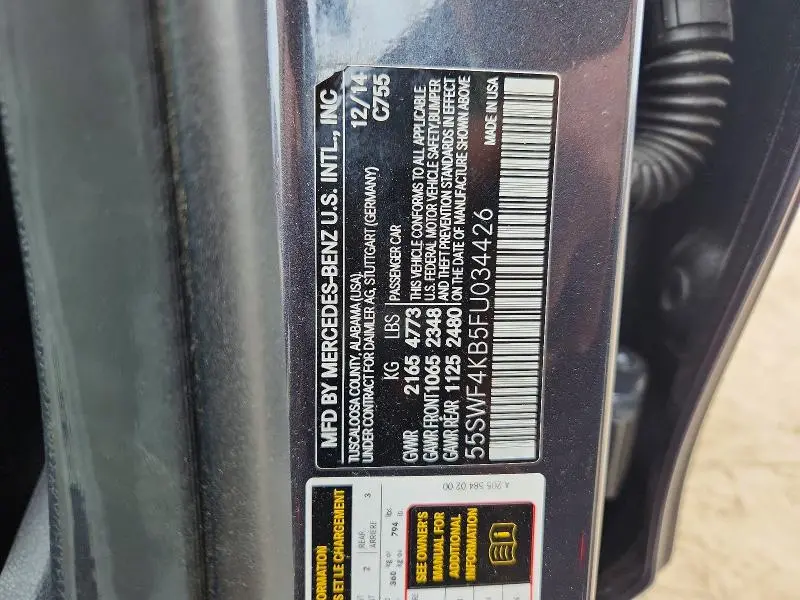 2015 MERCEDES-BENZ C 300 4MATIC  