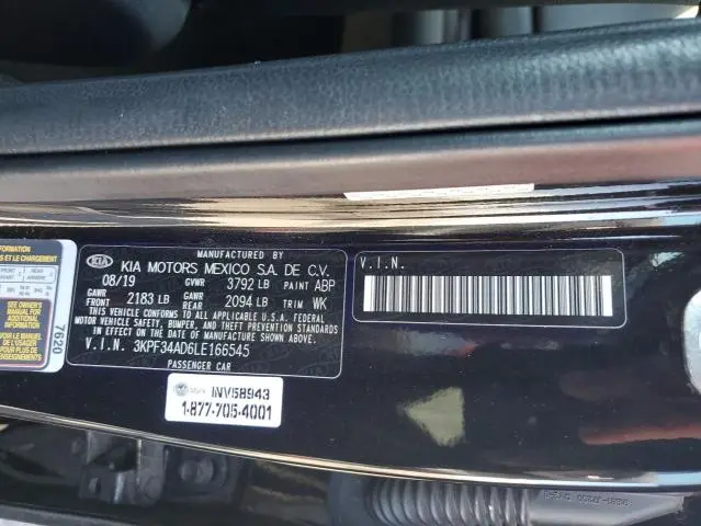 2020 KIA FORTE GT LINE  