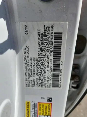 2022 HONDA ACCORD HYBRID SPORT  