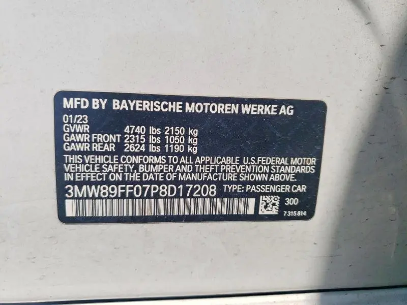 2023 BMW 330XI   