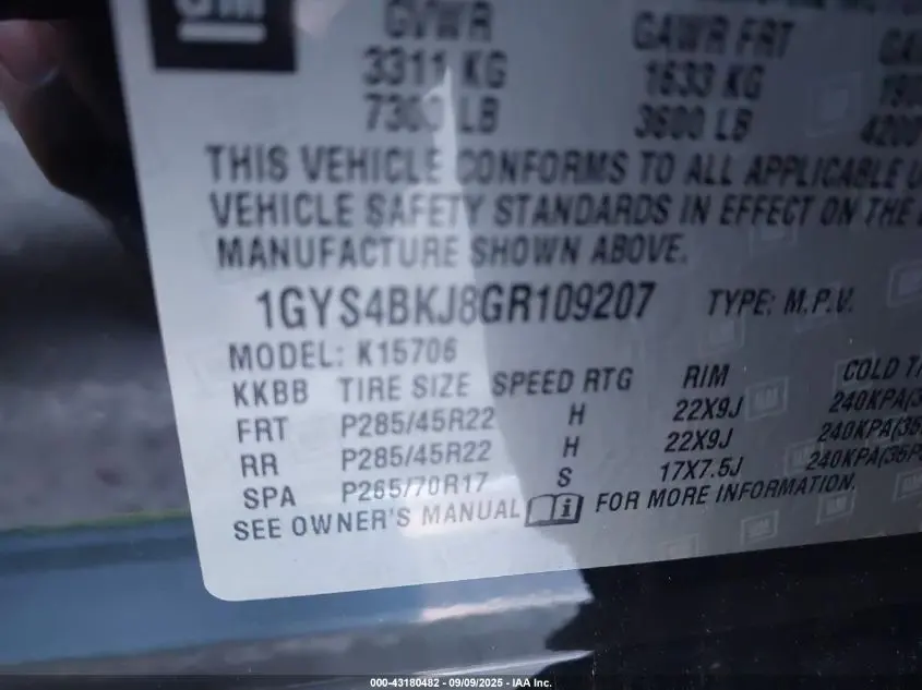 2016 CADILLAC ESCALADE LUXURY COLLECTION