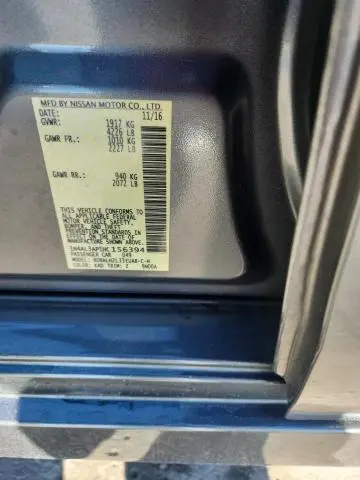 2017 NISSAN ALTIMA 2.5  