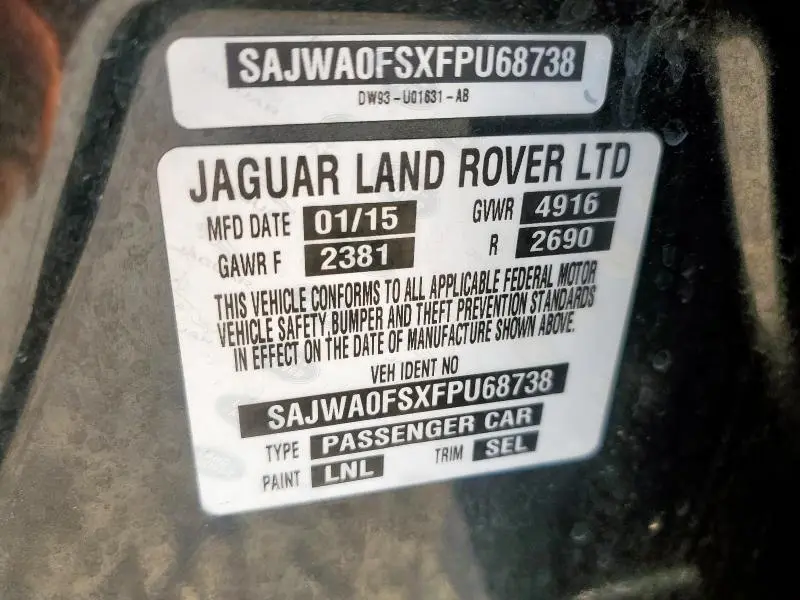 2015 JAGUAR XF 2.0T PREMIUM