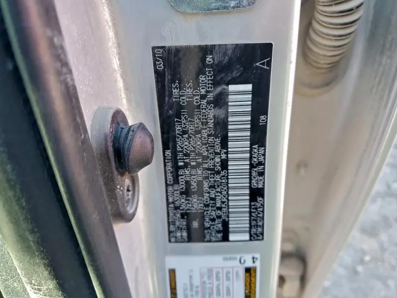 2010 TOYOTA 4RUNNER SR5  