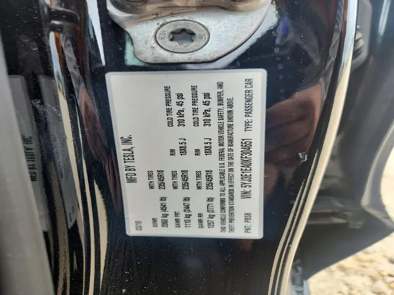 2019 TESLA MODEL 3   