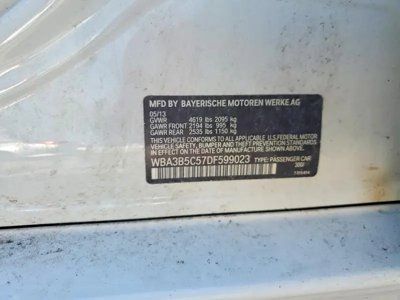 2013 BMW 328 XI SULEV  