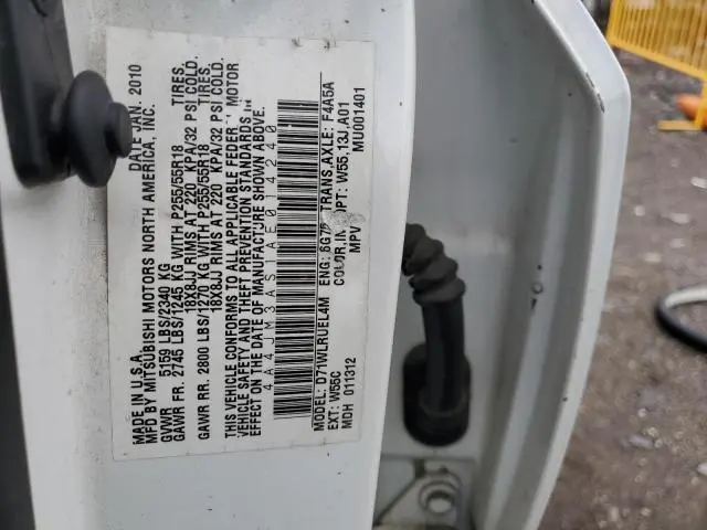 2010 MITSUBISHI ENDEAVOR SE  