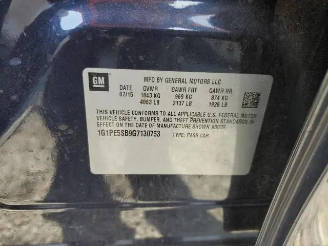 2016 CHEVROLET CRUZE LIMITED LT