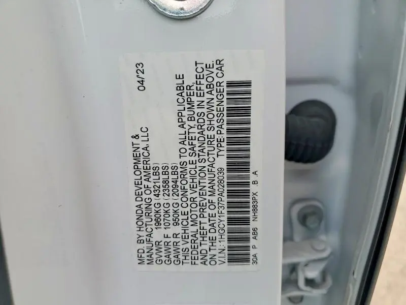 2023 HONDA ACCORD EX  