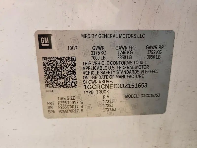 2018 CHEVROLET SILVERADO C1500  