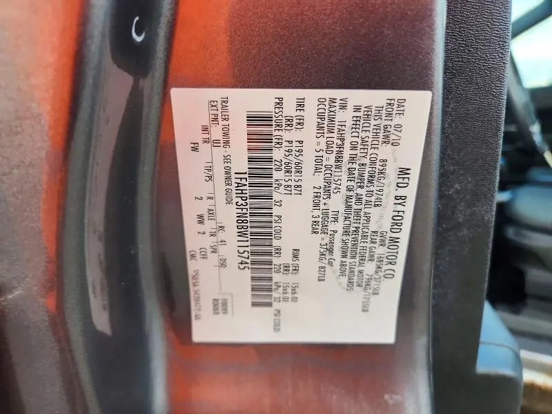 2011 FORD FOCUS SE  