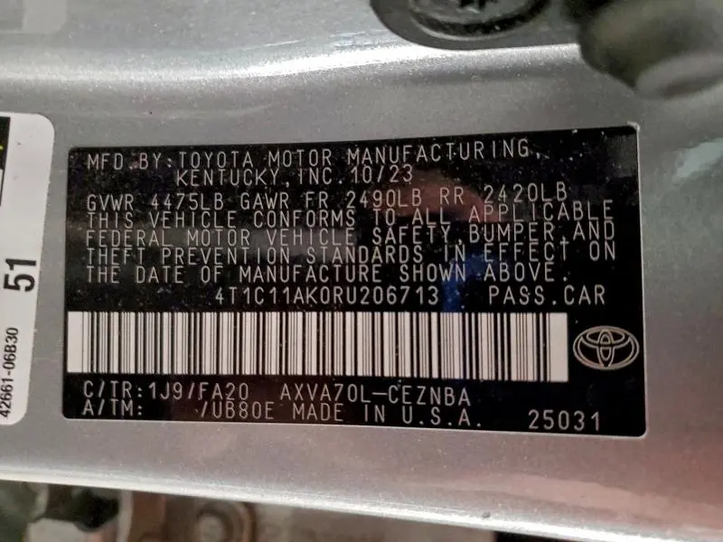 2024 TOYOTA CAMRY LE  