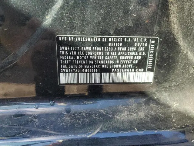 2016 VOLKSWAGEN GTI S/SE