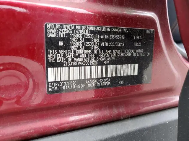 2019 TOYOTA RAV4 ADVENTURE  