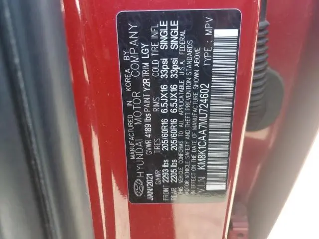 2021 HYUNDAI KONA SE  