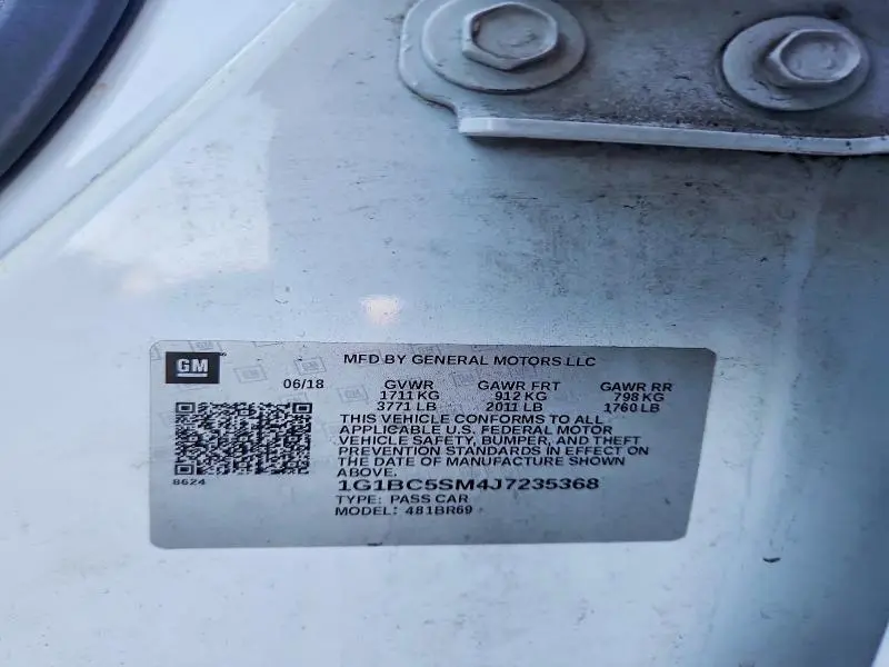 2018 CHEVROLET CRUZE LS  