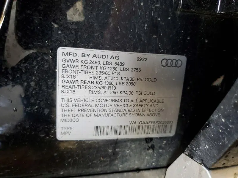 2023 AUDI Q5 PREMIUM 45  